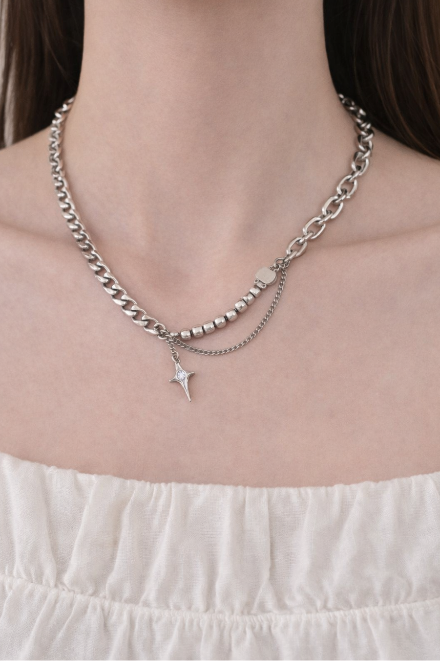 Steel Star Necklace